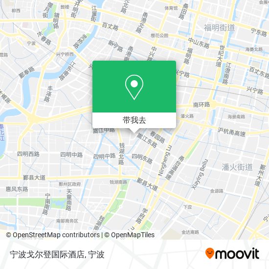 宁波戈尔登国际酒店地图