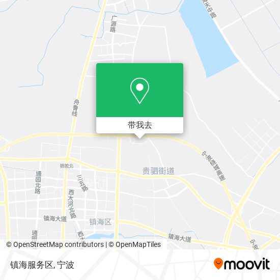 镇海服务区地图