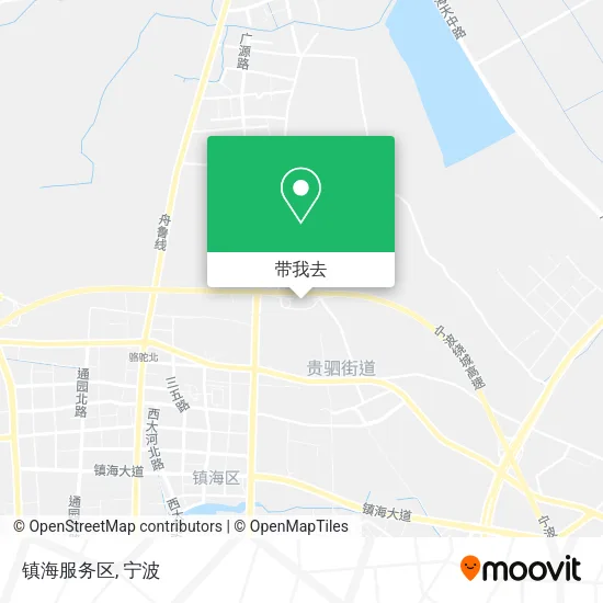 镇海服务区地图