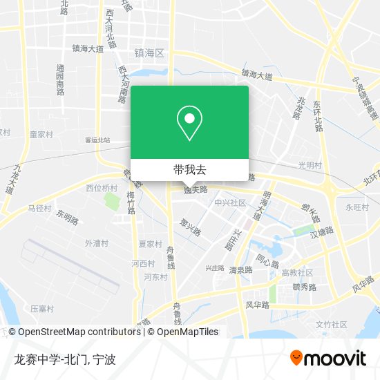 龙赛中学-北门地图