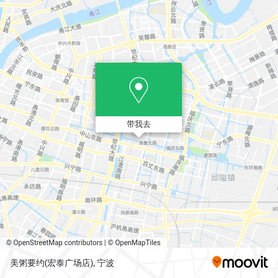 美粥要约(宏泰广场店)地图