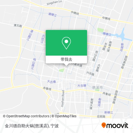 金川德自助火锅(慈溪店)地图