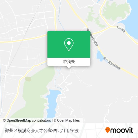 鄞州区横溪商会人才公寓-西北1门地图