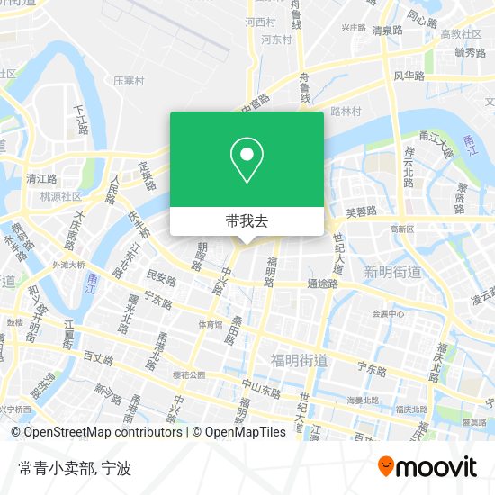 常青小卖部地图