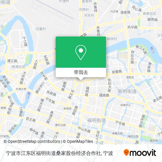 宁波市江东区福明街道桑家股份经济合作社地图
