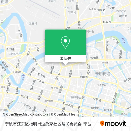 宁波市江东区福明街道桑家社区居民委员会地图