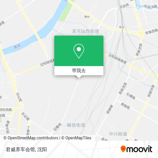 君威养车会馆地图