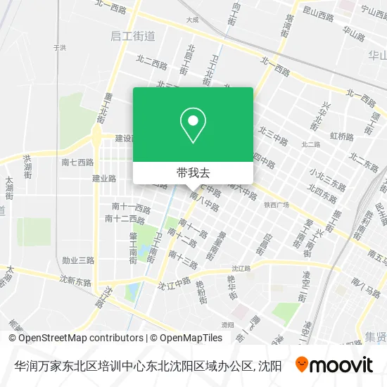 华润万家东北区培训中心东北沈阳区域办公区地图