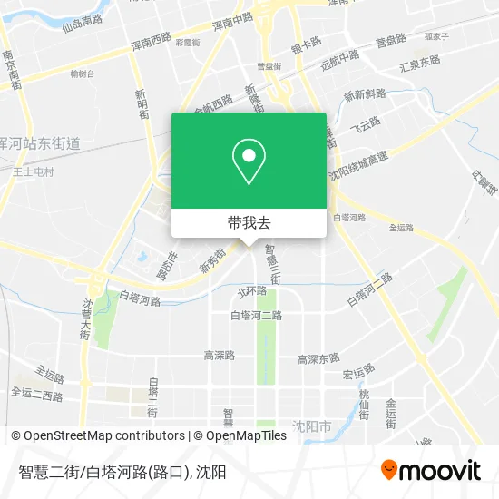 智慧二街/白塔河路(路口)地图