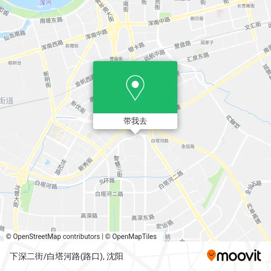 下深二街/白塔河路(路口)地图