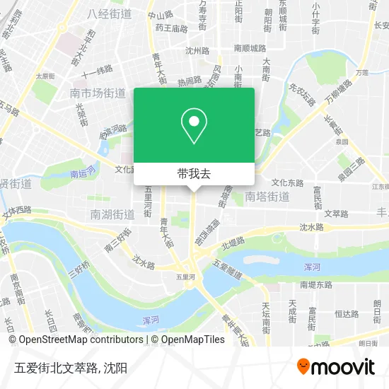 五爱街北文萃路地图