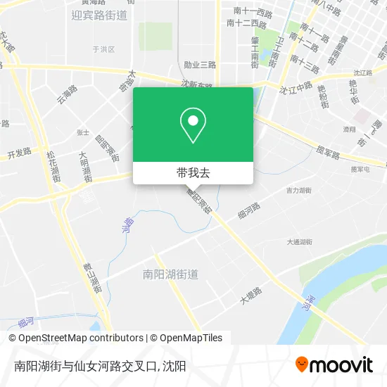 南阳湖街与仙女河路交叉口地图