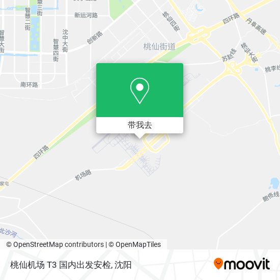 桃仙机场 T3 国内出发安检地图