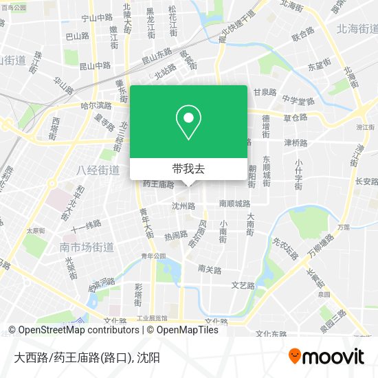 大西路/药王庙路(路口)地图
