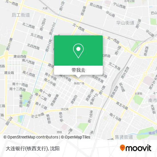 大连银行(铁西支行)地图