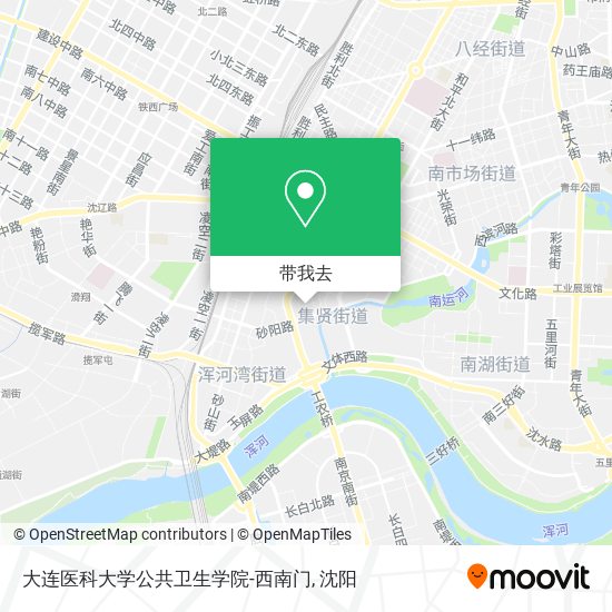 大连医科大学公共卫生学院-西南门地图