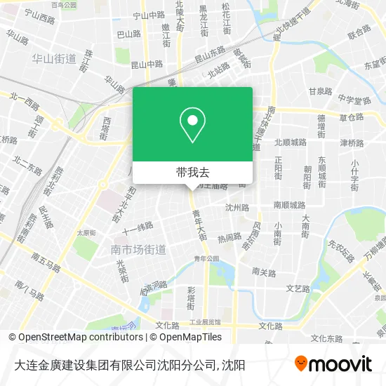 大连金廣建设集团有限公司沈阳分公司地图