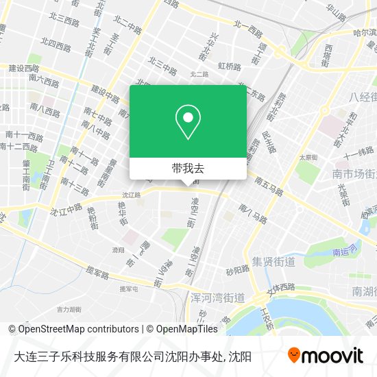大连三子乐科技服务有限公司沈阳办事处地图