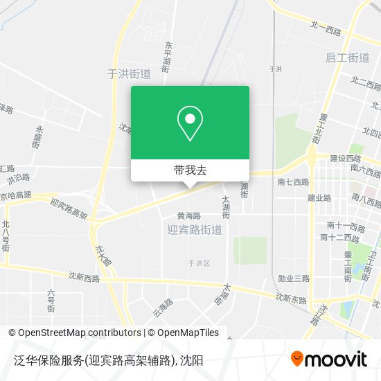 泛华保险服务(迎宾路高架辅路)地图