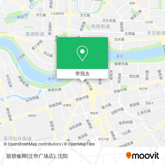 朋朋修脚(泛华广场店)地图