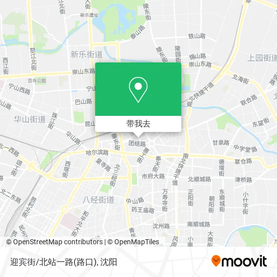 迎宾街/北站一路(路口)地图