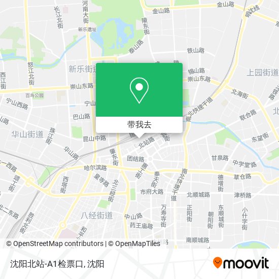 沈阳北站-A1检票口地图