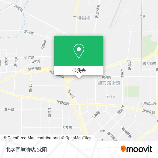 北李官加油站地图