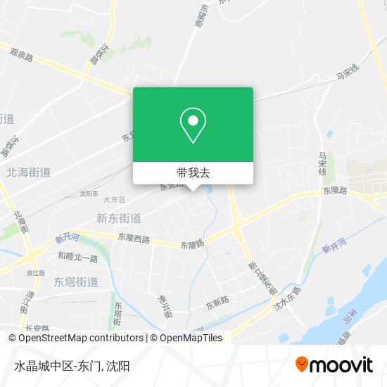 水晶城中区-东门地图
