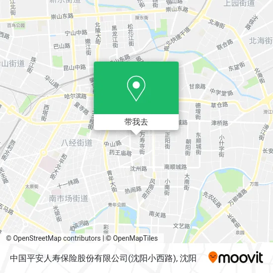 中国平安人寿保险股份有限公司(沈阳小西路)地图