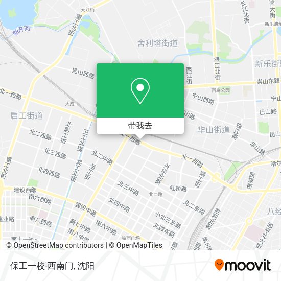 保工一校-西南门地图