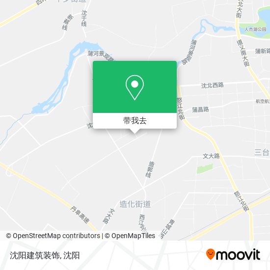 沈阳建筑装饰地图