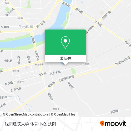 沈阳建筑大学-体育中心地图