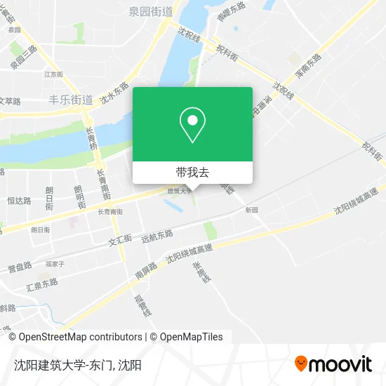 沈阳建筑大学-东门地图