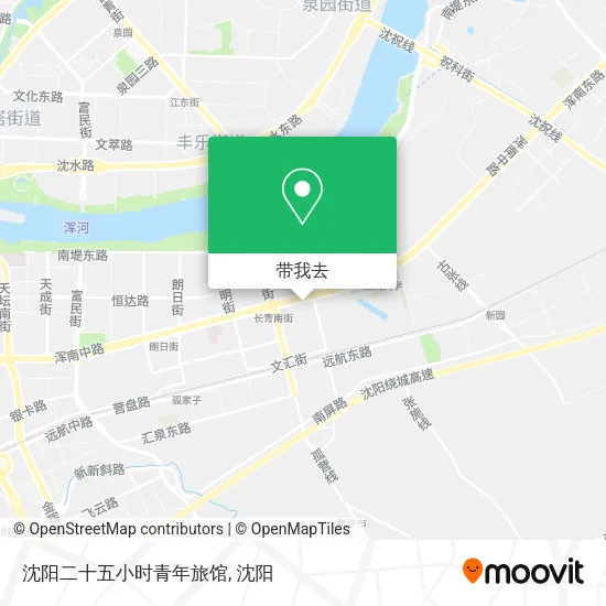 沈阳二十五小时青年旅馆地图