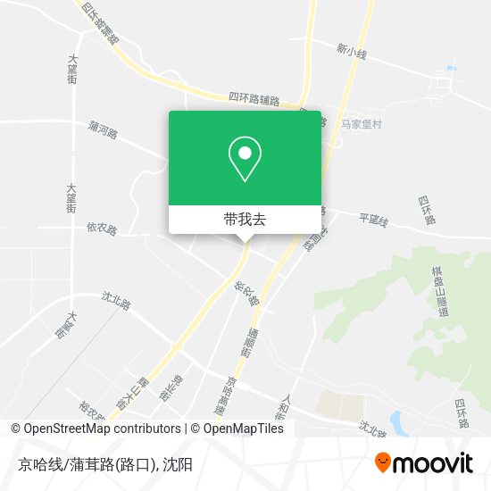 京哈线/蒲茸路(路口)地图