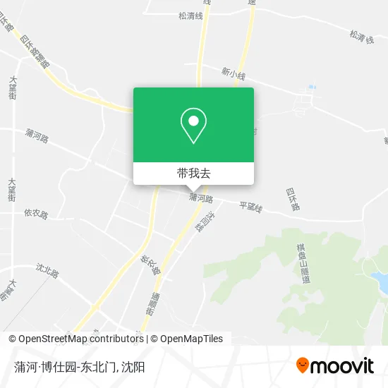 蒲河·博仕园-东北门地图