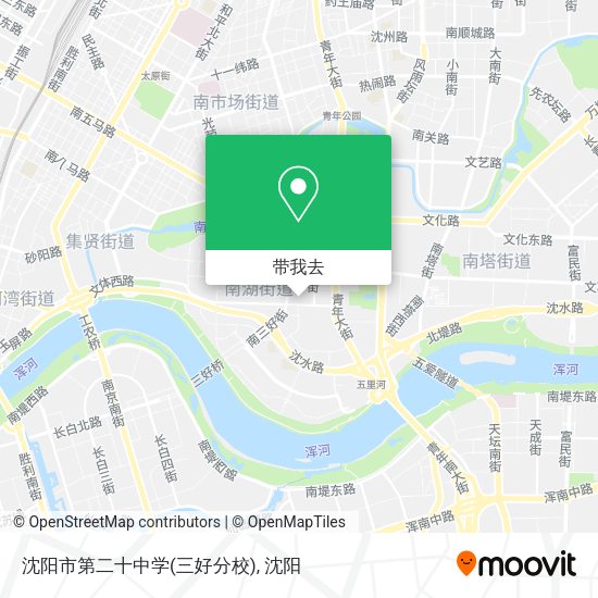 沈阳市第二十中学(三好分校)地图