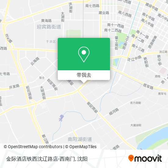 金际酒店铁西沈辽路店-西南门地图