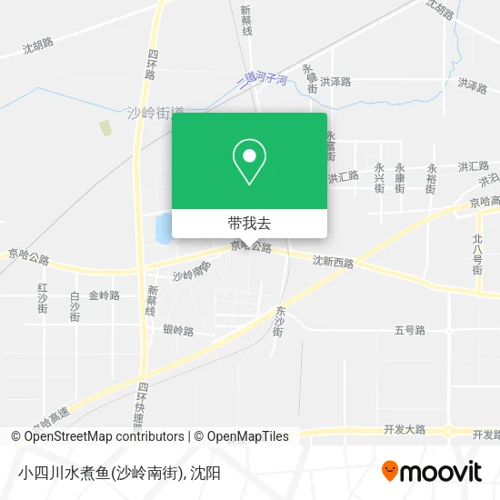 小四川水煮鱼(沙岭南街)地图