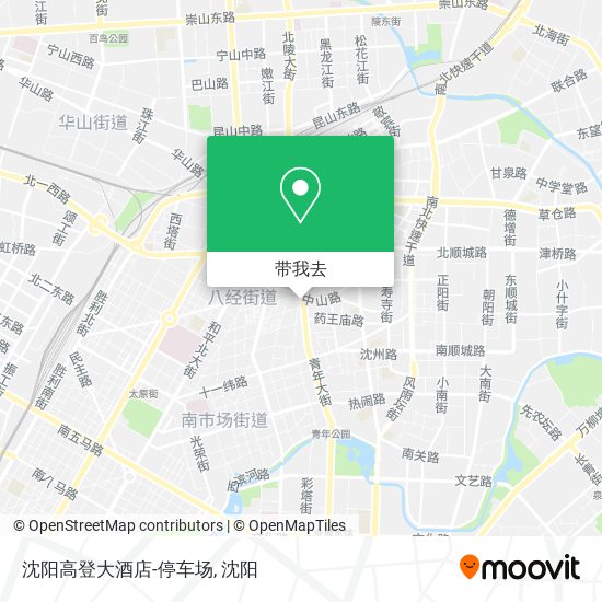 沈阳高登大酒店-停车场地图