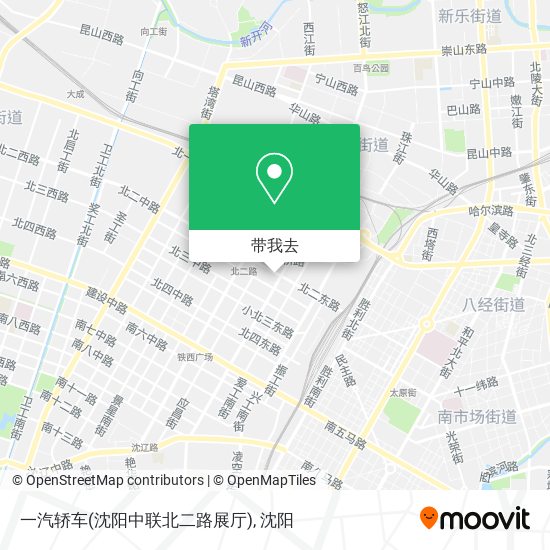 一汽轿车(沈阳中联北二路展厅)地图