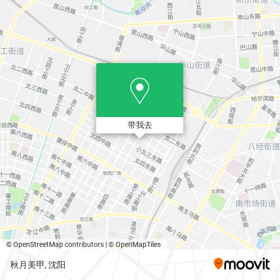 秋月美甲地图