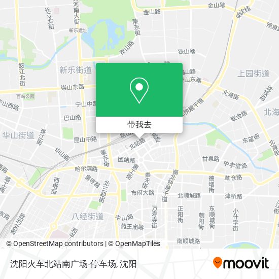 沈阳火车北站南广场-停车场地图