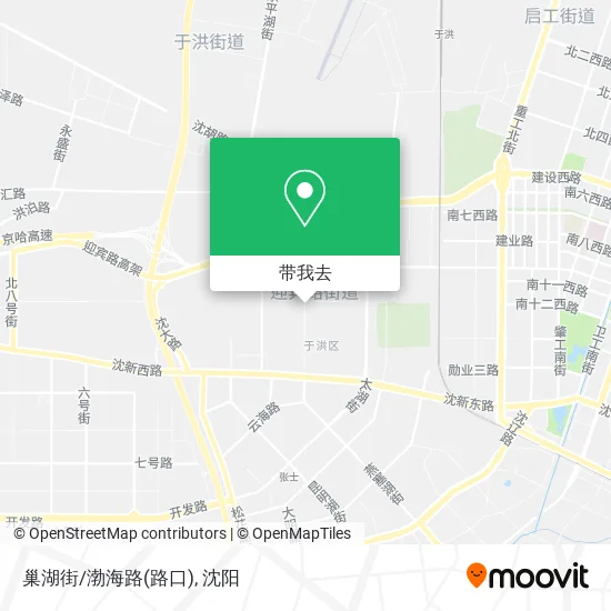 巢湖街/渤海路(路口)地图