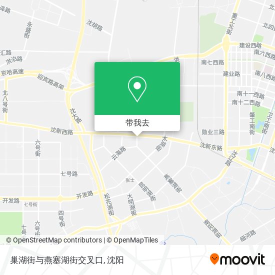 巢湖街与燕塞湖街交叉口地图