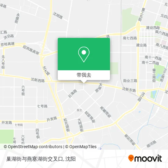 巢湖街与燕塞湖街交叉口地图