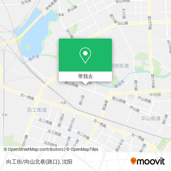 向工街/向山北巷(路口)地图