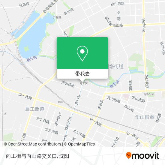 向工街与向山路交叉口地图