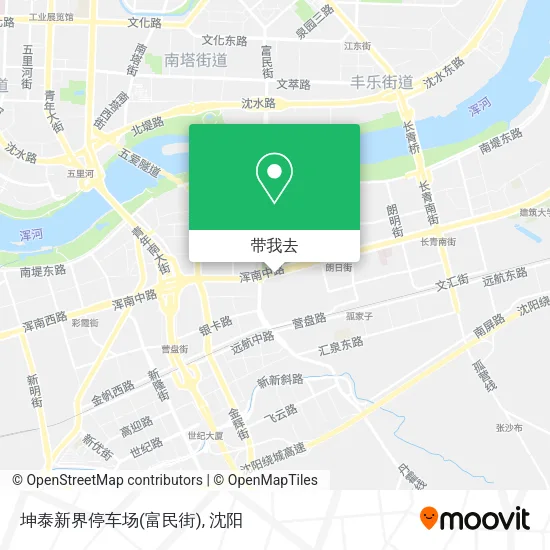 坤泰新界停车场(富民街)地图