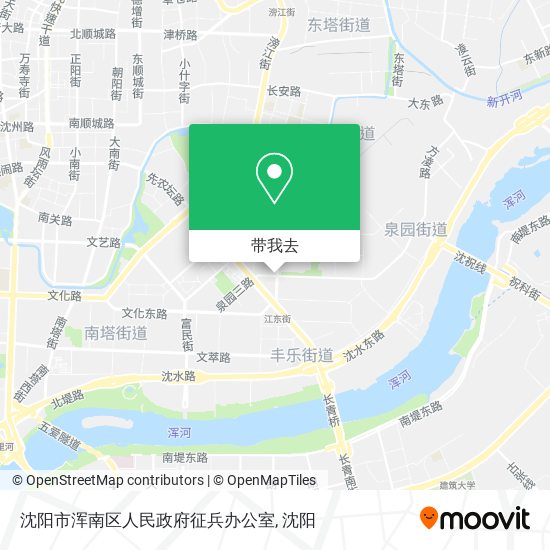 沈阳市浑南区人民政府征兵办公室地图